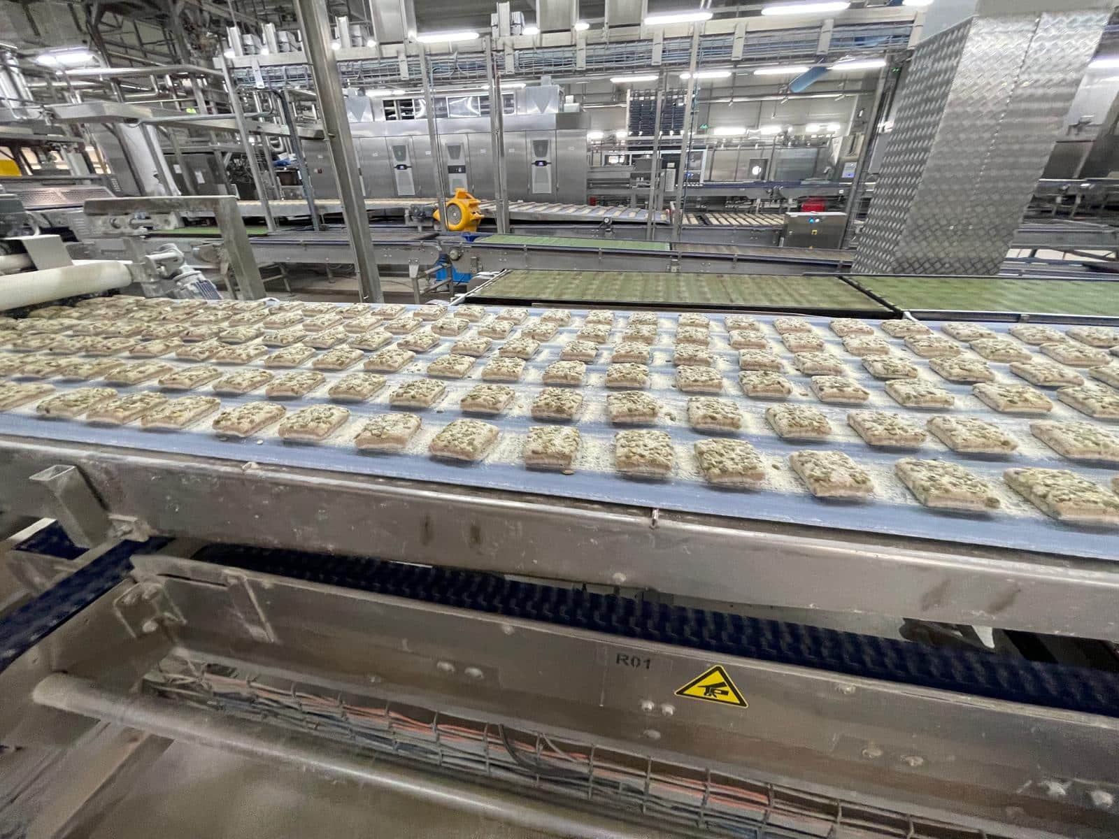 Industrielle Rondo Teigbandlinie